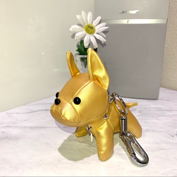 French Bulldog Bag Charm in Gold - Picture 2 of 5